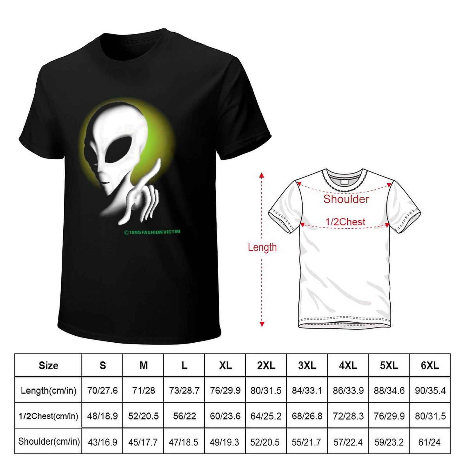 T-shirt vintage ALIEN 1995, lu - Vintage Fashion Victim Shirt avis et prix
