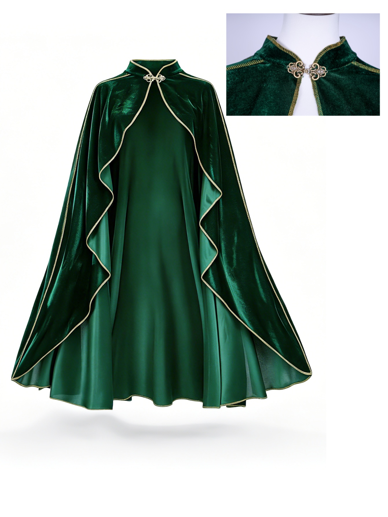 Cape vintage en velours vert p - Velvet Blazer Vintage avis et prix