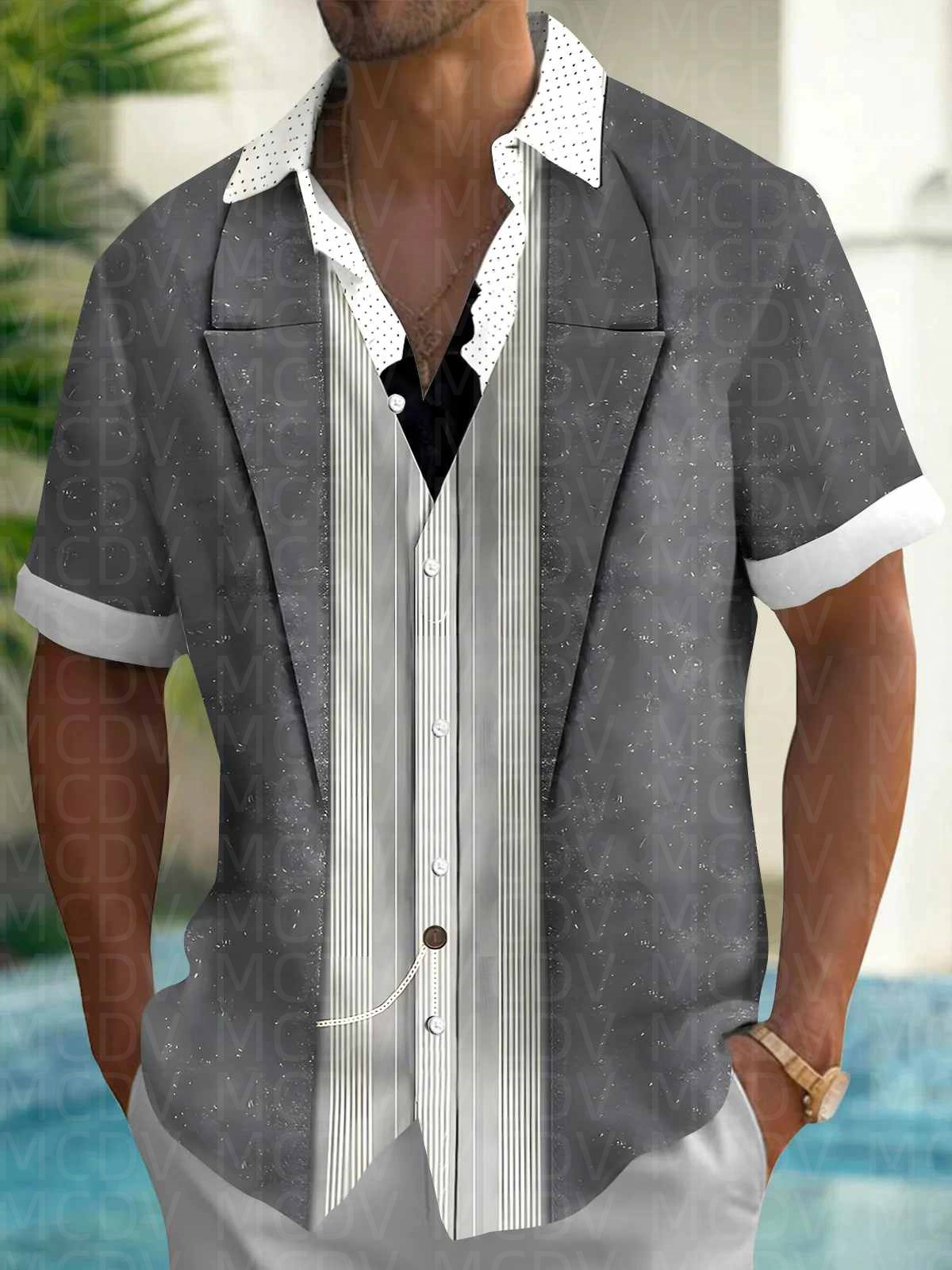 Chemise Hawaïenne Homme à Moti - Bowling Shirt Camp avis et prix