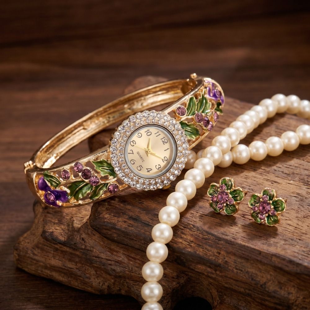 Montre vintage riche en fleurs - Vintage Fashion Week avis et prix