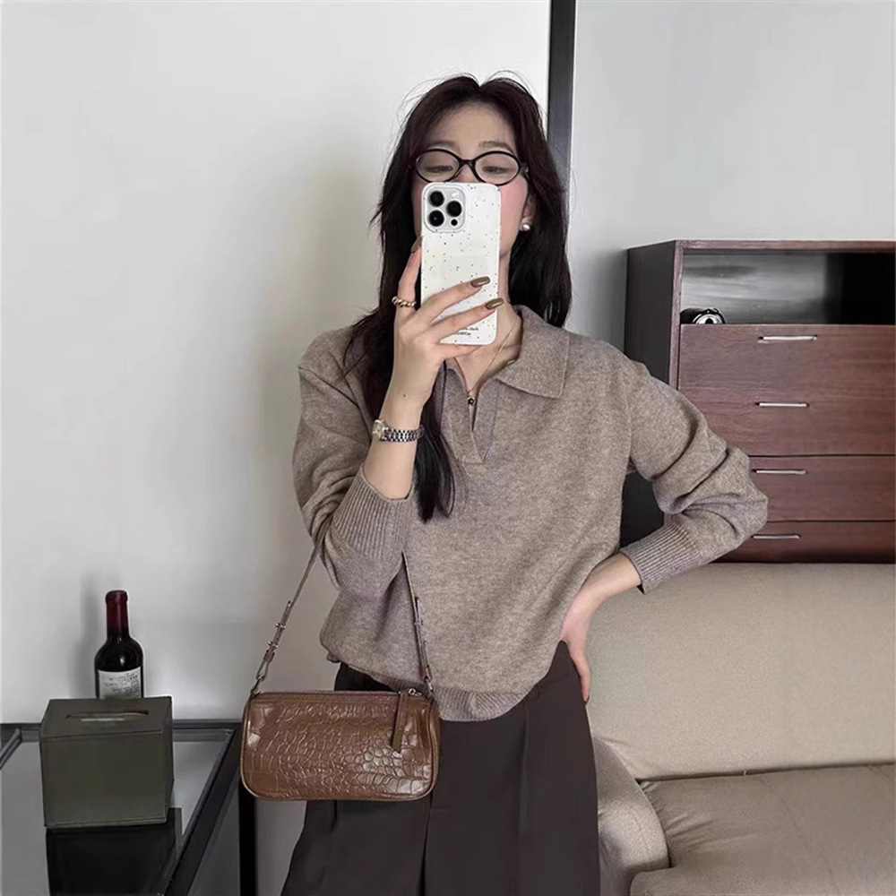 Pull à col pour femmes automne - Vintage Fashion Hong Kong avis et prix