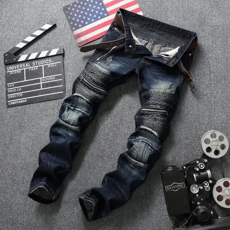 Punk Street Style déchiré jean - Retro Track Pant avis et prix