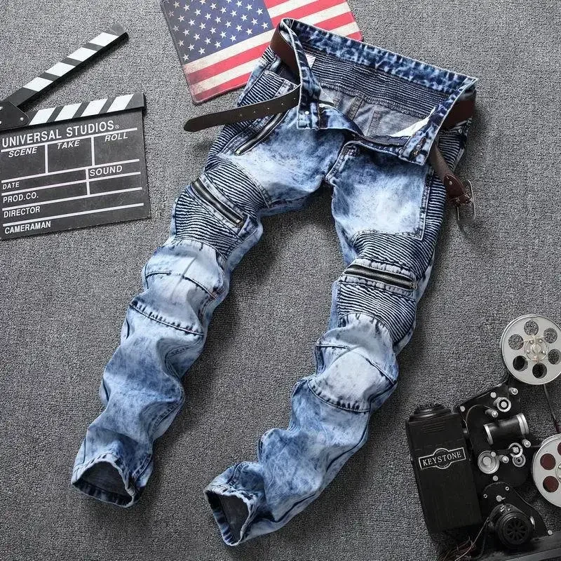 Punk Street Style déchiré jean - Retro Track Pant avis et prix